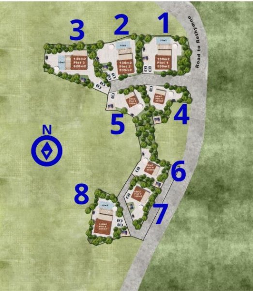 Kirianna Kreta - 8-Villen-Projekt in Kirianna bei Rethymno: Freistehende Villa mit Pool und Meerblick - Villa 2 Haus kaufen